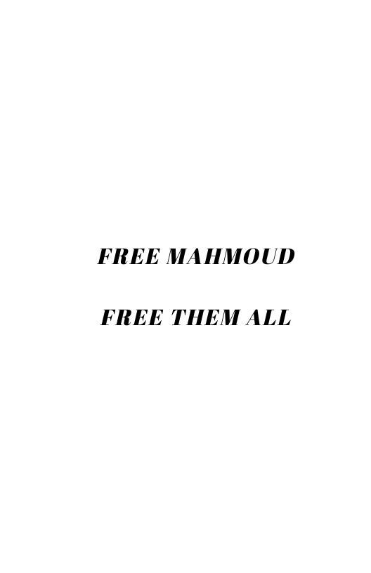 FREE MAHMOUD FREE THEM ALL